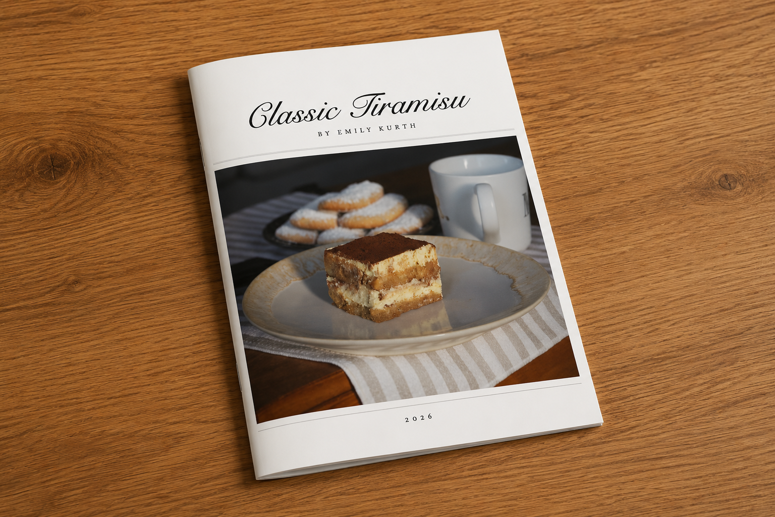 Recipe booklet mockup